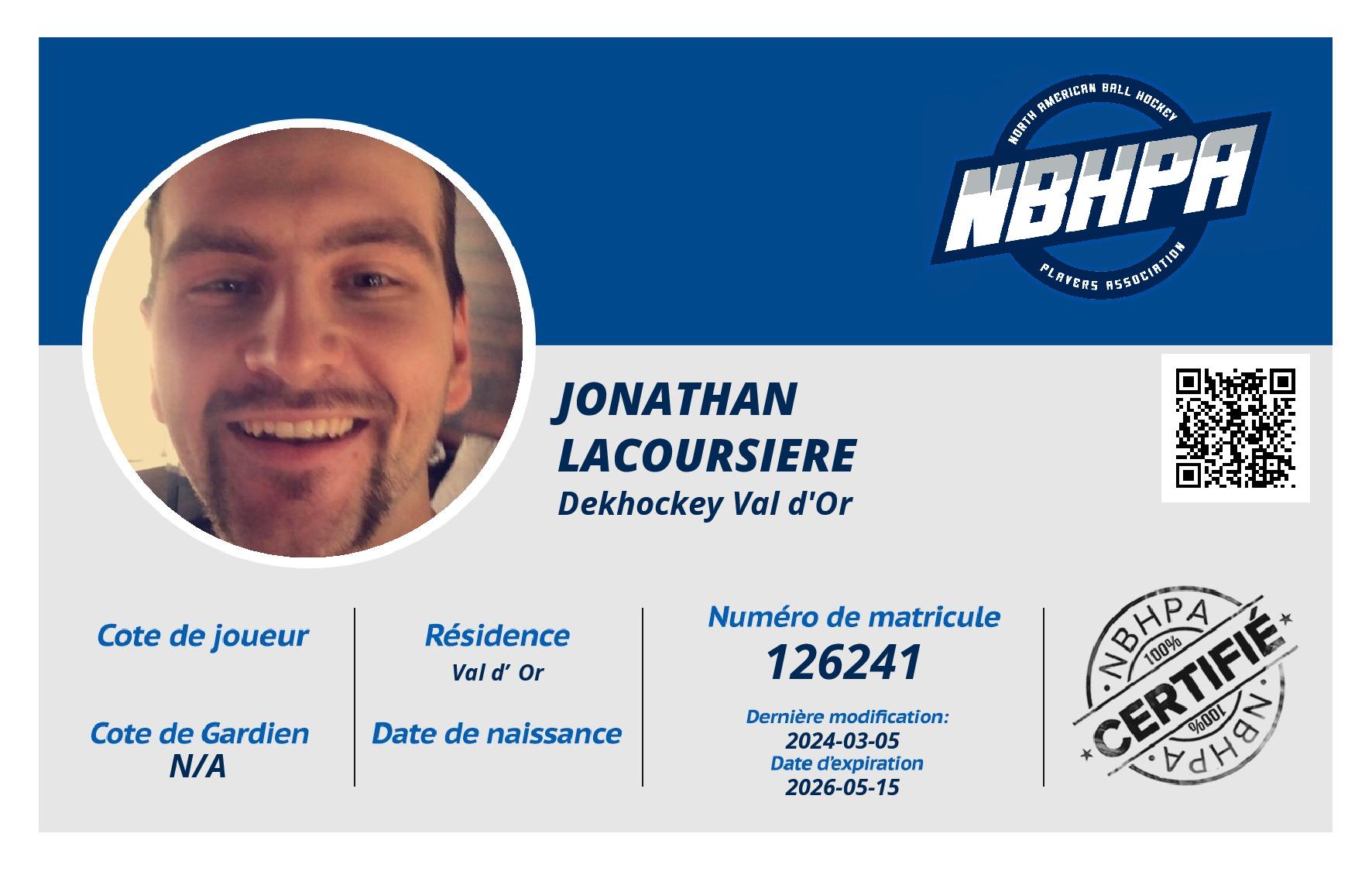Jonathan Lacoursiere