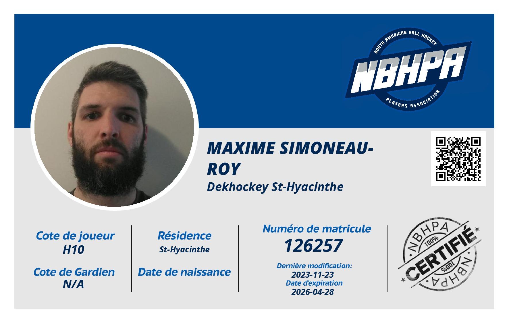 Maxime Simoneau-Roy
