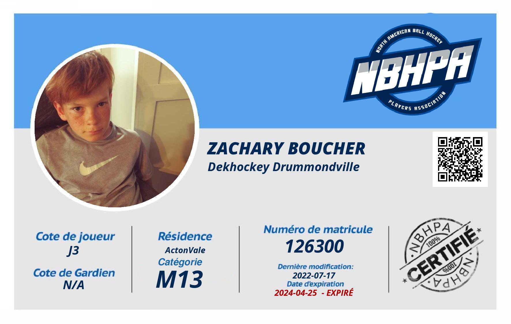 Zachary Boucher