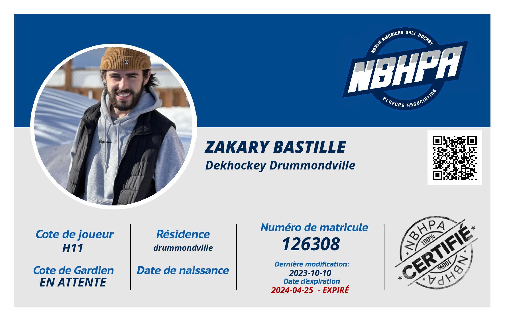 Zakary Bastille