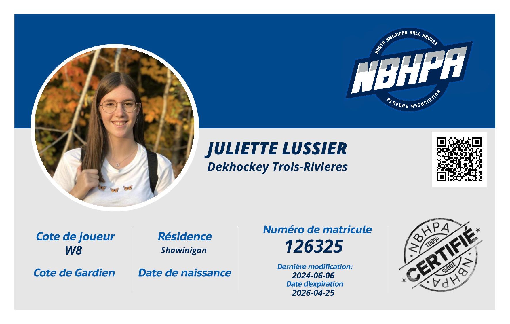Juliette Lussier
