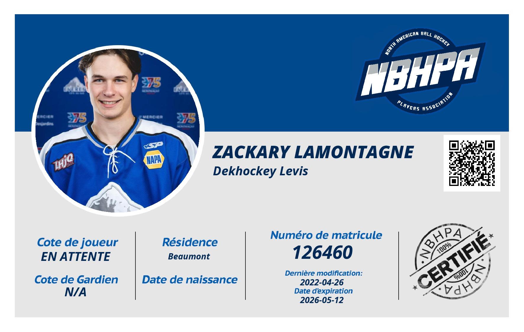 Zackary Lamontagne