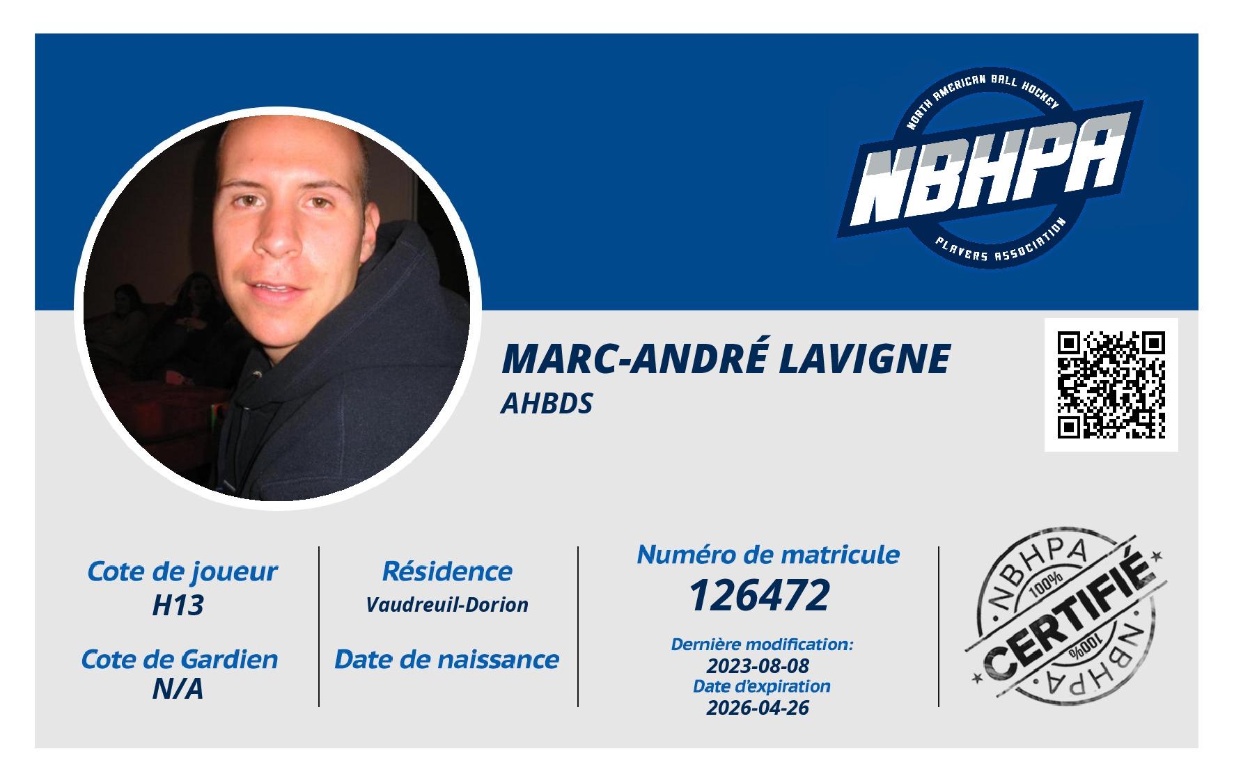 Marc-andré Lavigne
