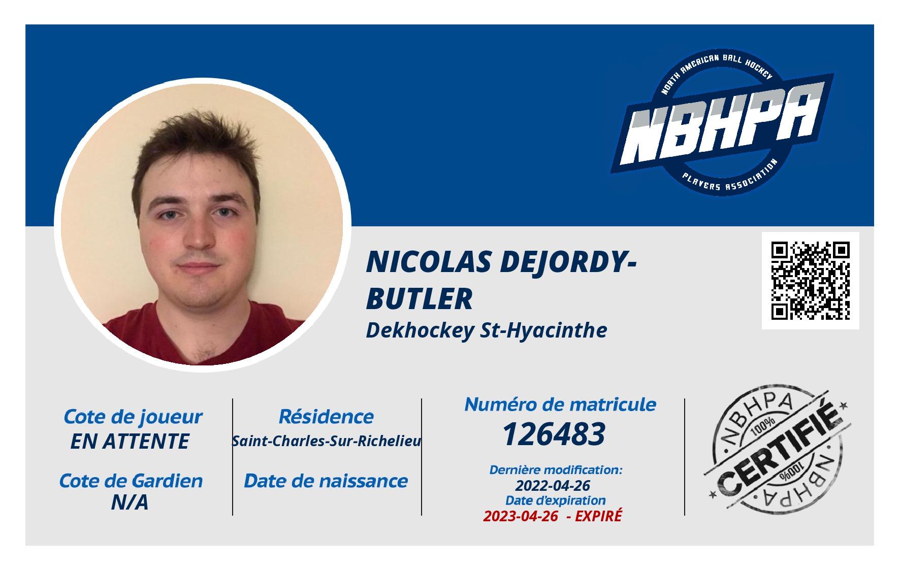 Nicolas Dejordy-Butler