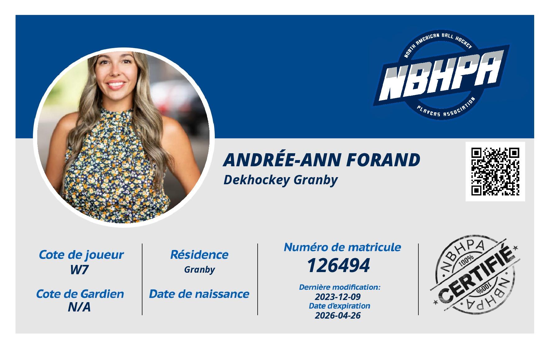 Andrée-Ann Forand
