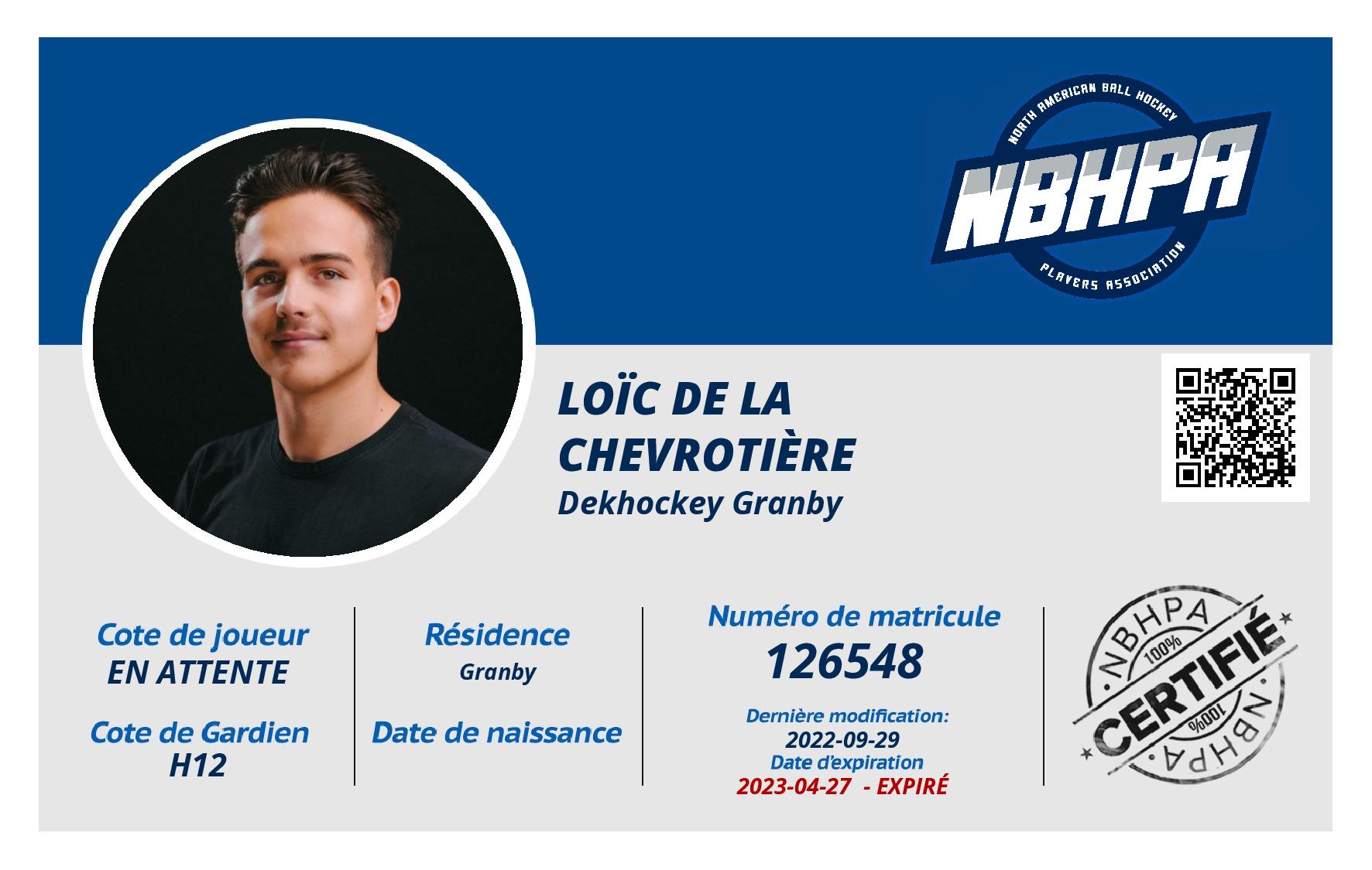 Loïc de la Chevrotière