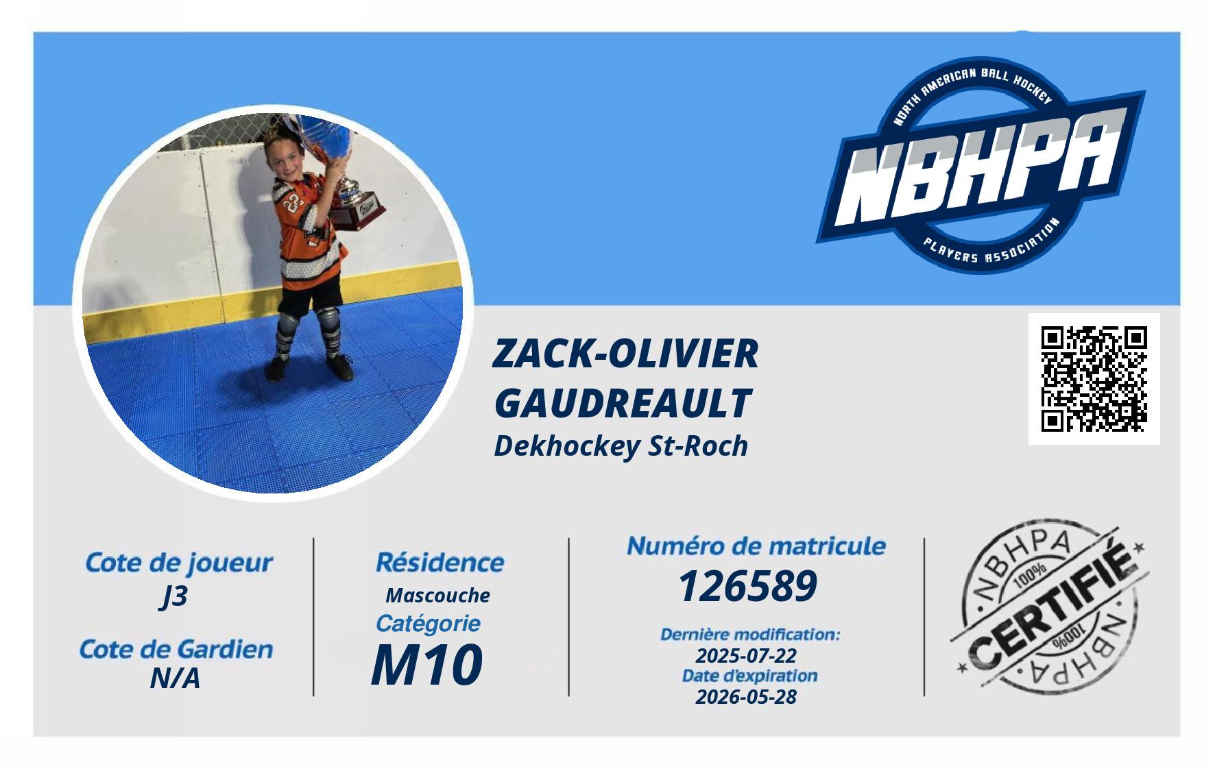 Zack-Olivier Gaudreault