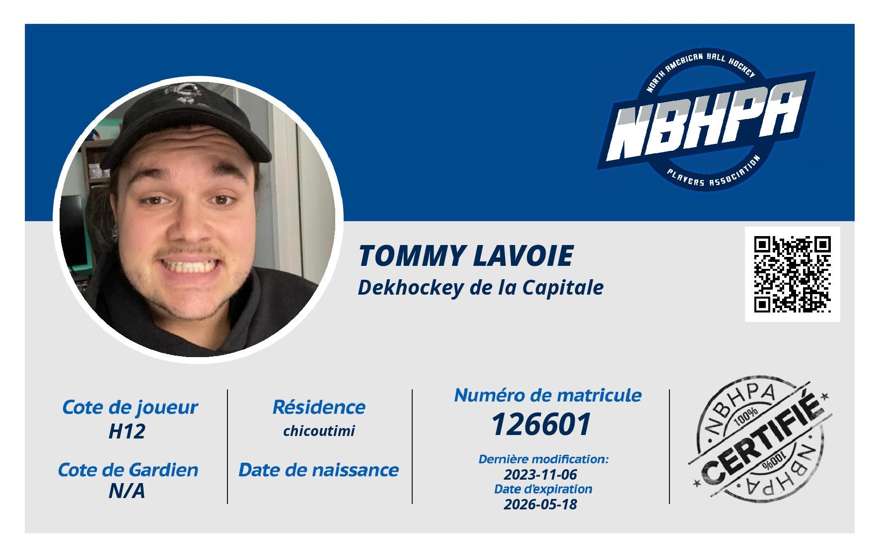 Tommy Lavoie