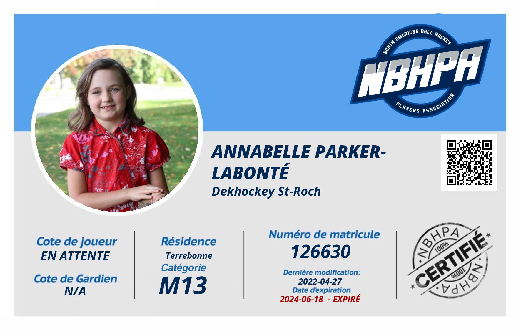 Annabelle Parker-Labonté