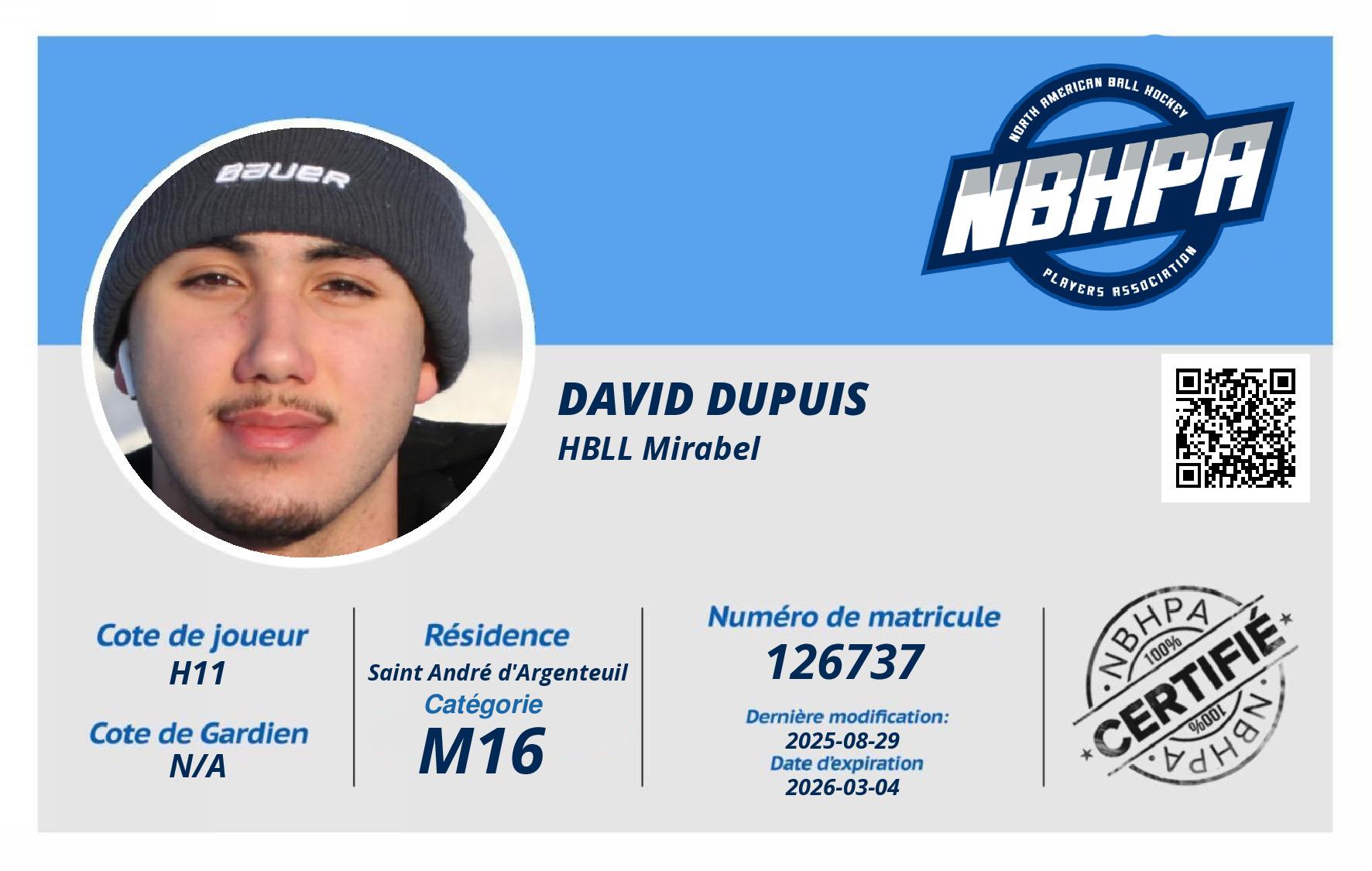 David Dupuis
