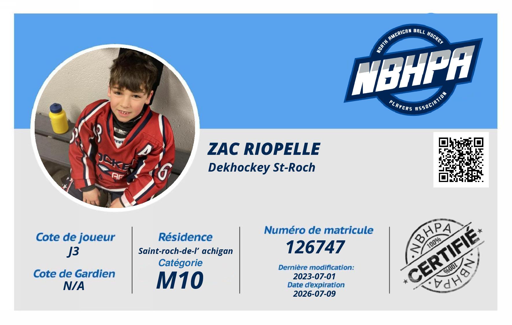 Zac Riopelle