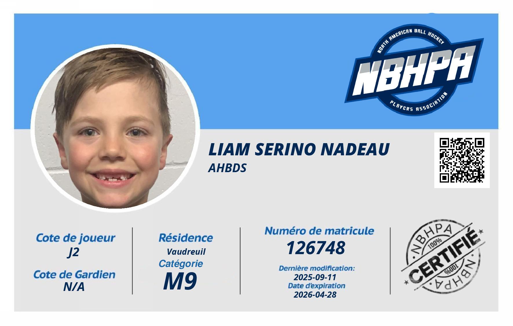 Liam Serino Nadeau