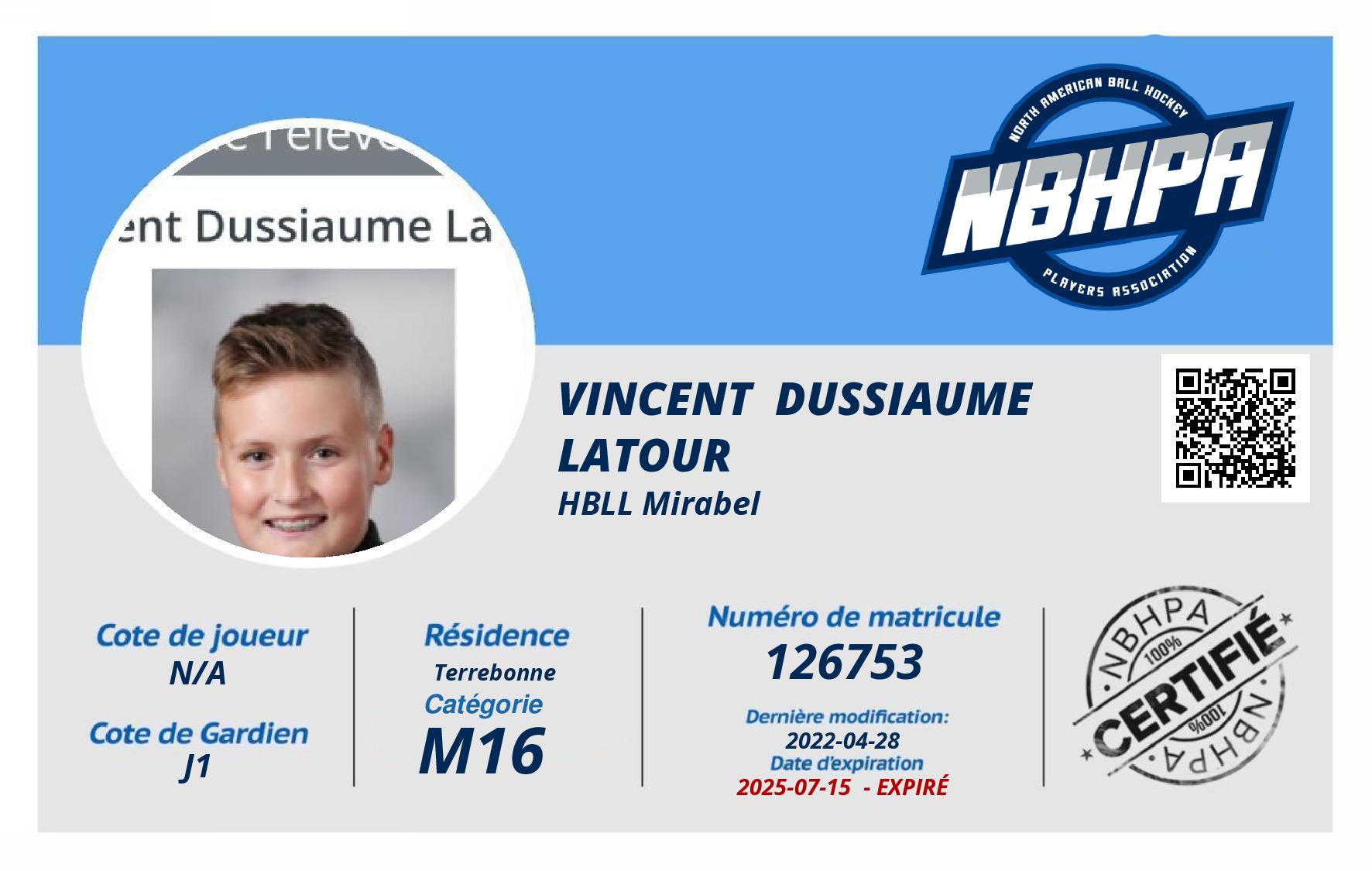 Vincent  Dussiaume Latour 