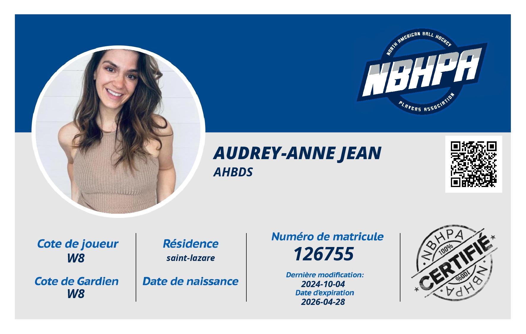 Audrey-anne Jean