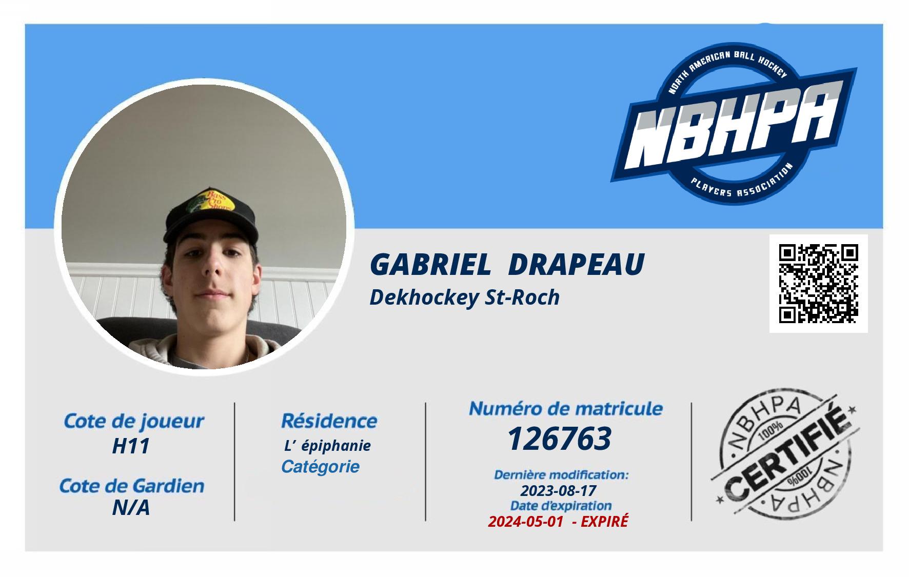 Gabriel  Drapeau 