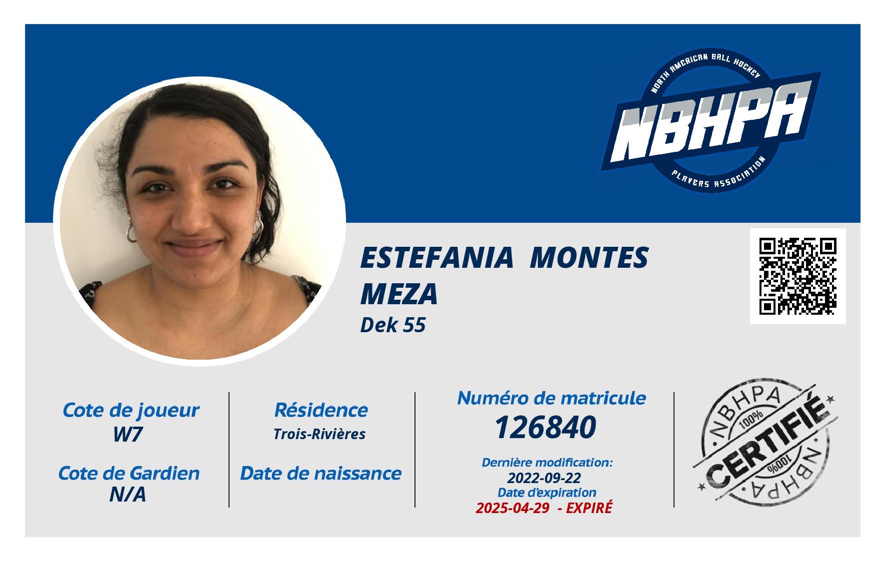 Estefania  Montes Meza