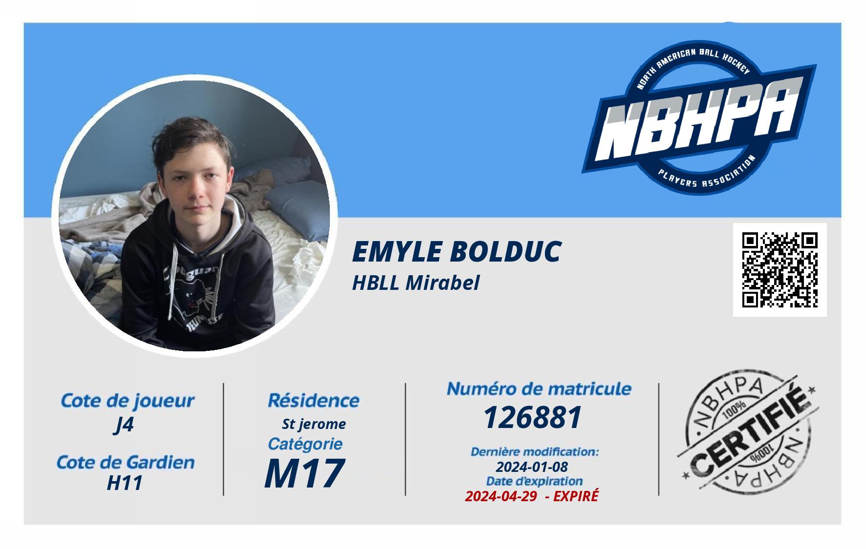Emyle Bolduc