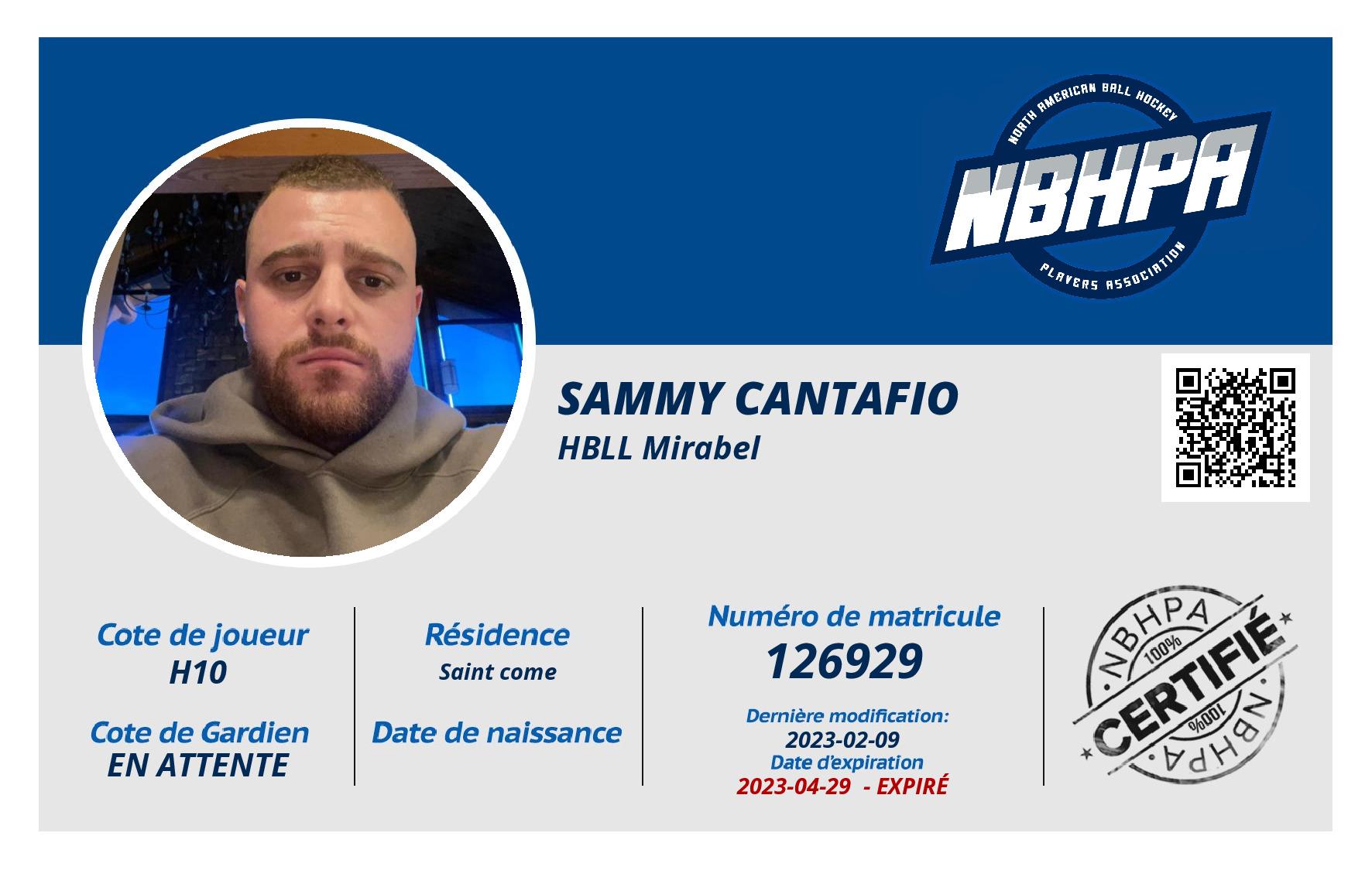 Sammy Cantafio