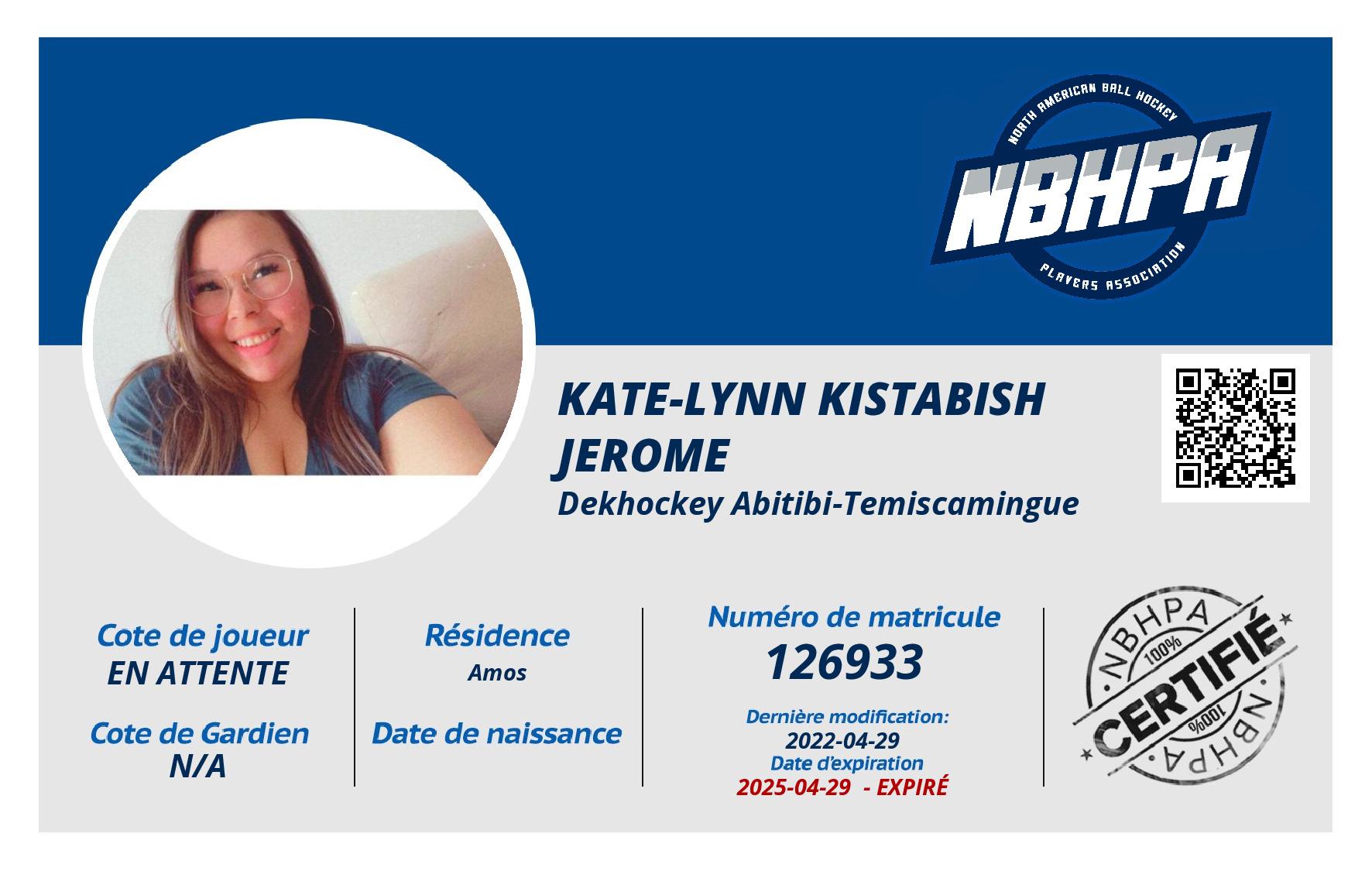 Kate-lynn Kistabish Jerome