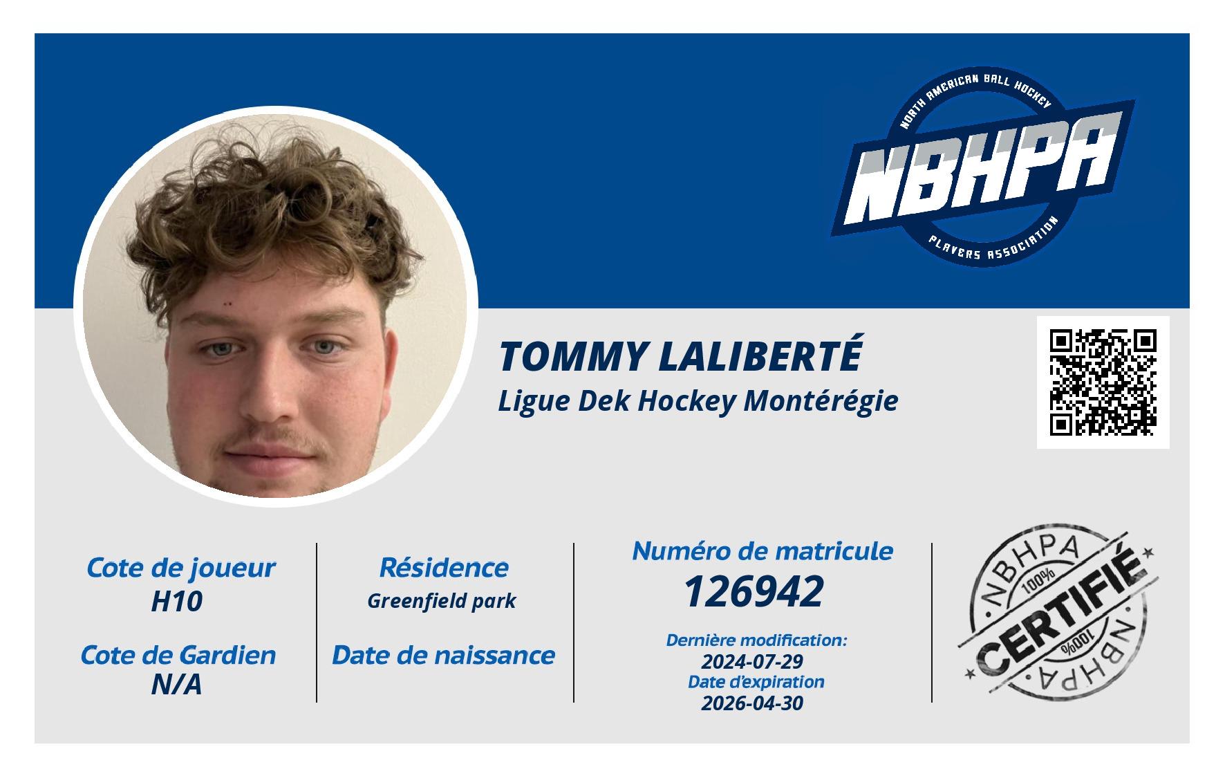 Tommy Laliberté 