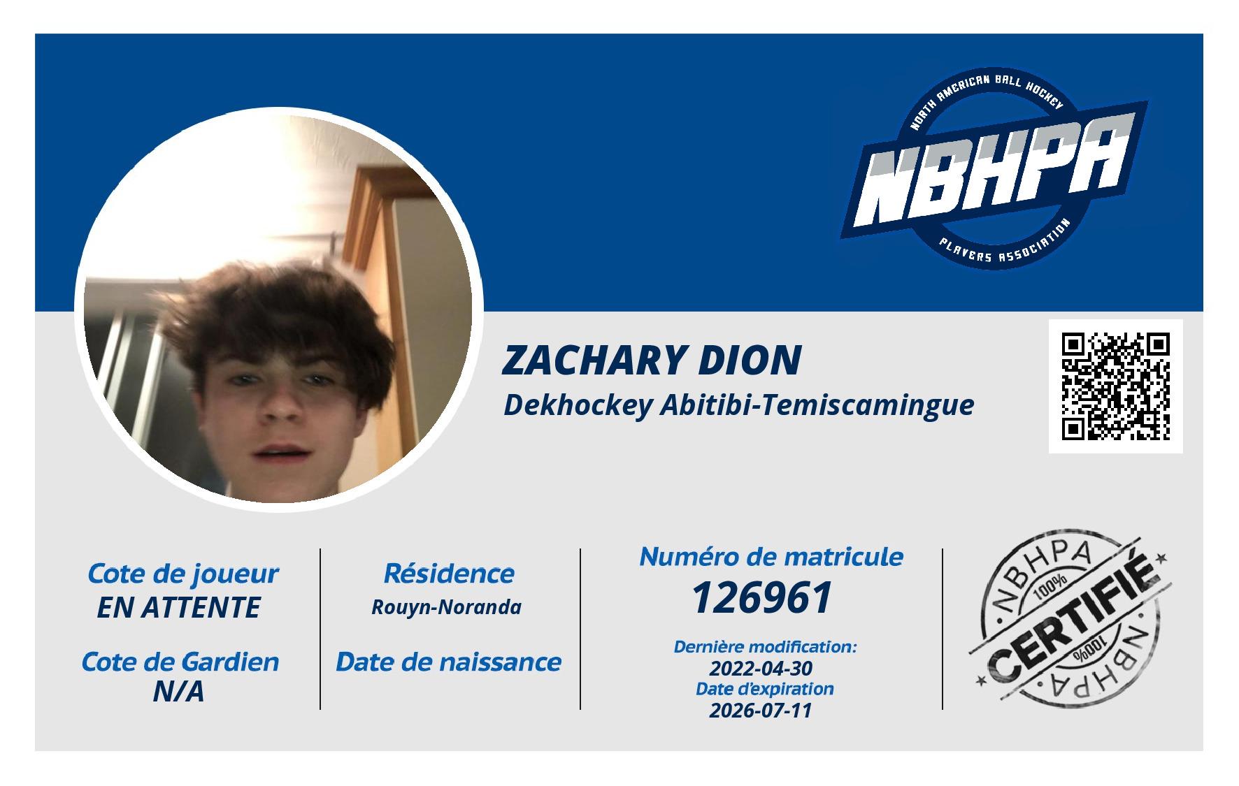 Zachary Dion