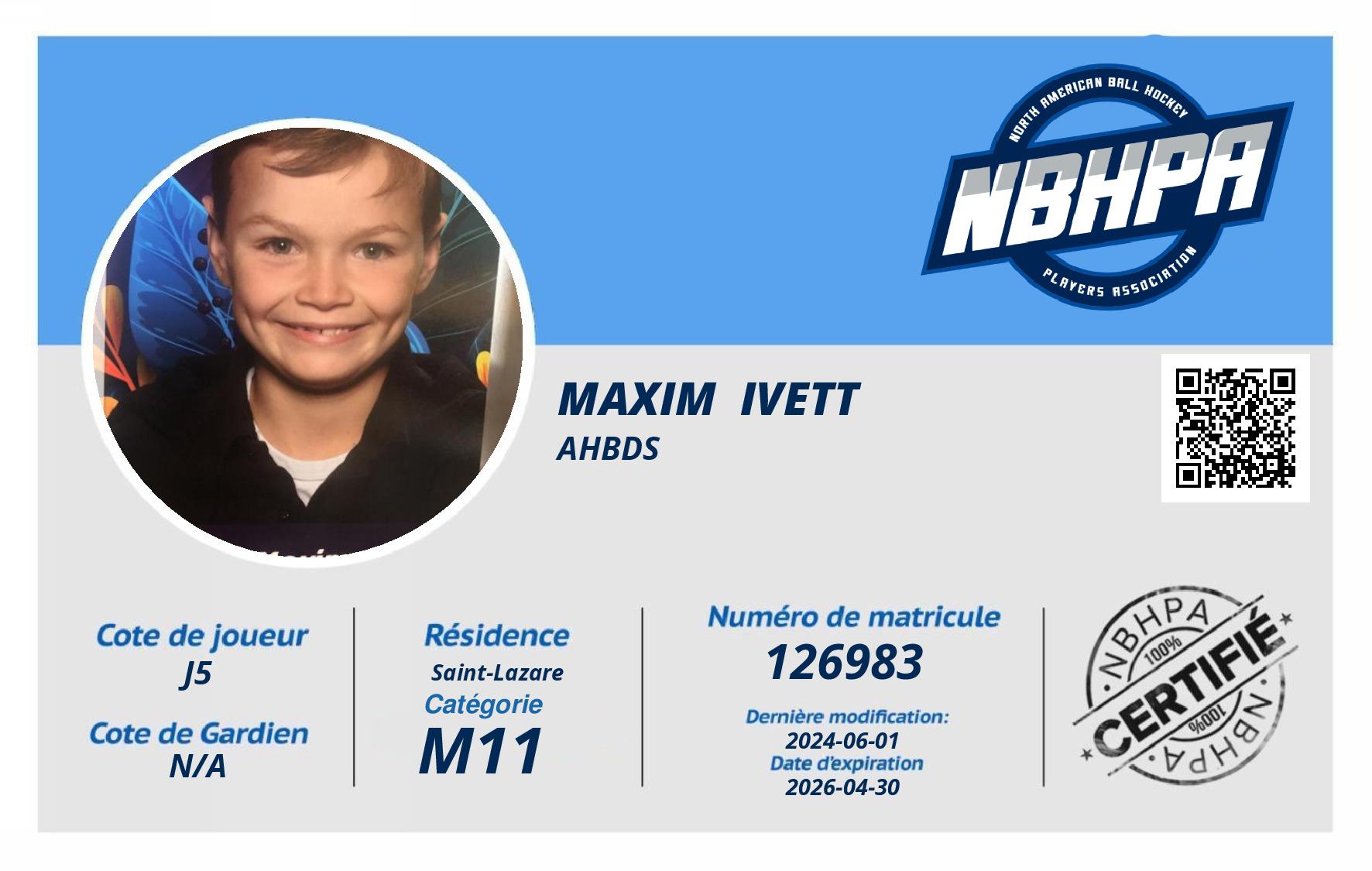 Maxim  Ivett