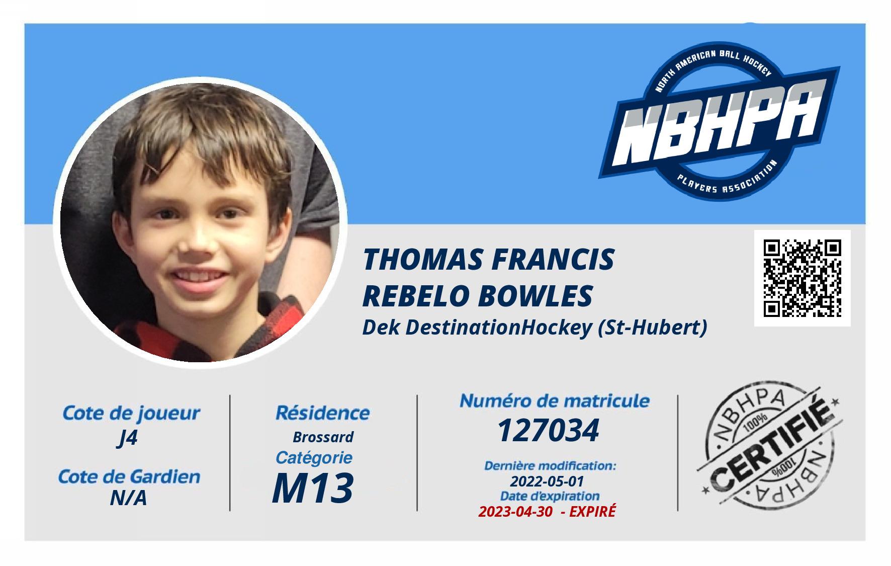 Thomas Francis Rebelo Bowles 