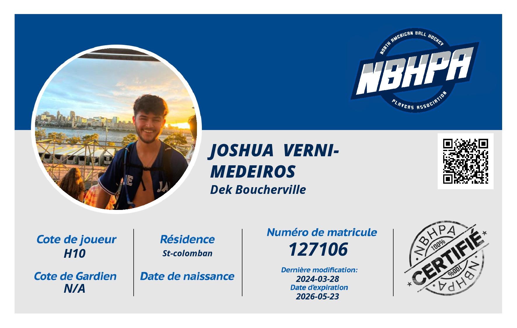 Joshua  Verni-medeiros
