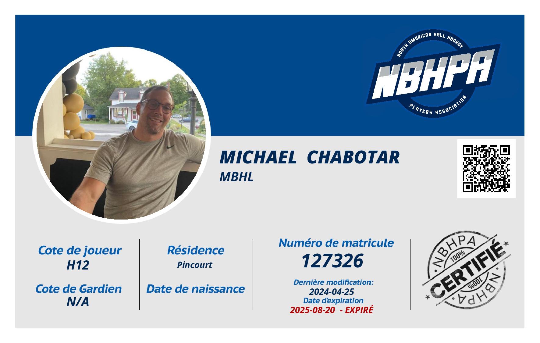 Michael  Chabotar