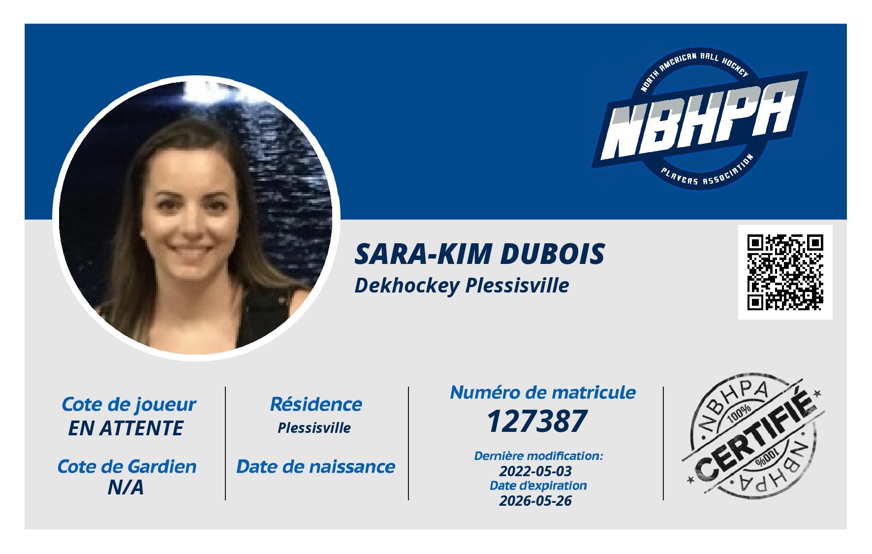 Sara-kim Dubois 