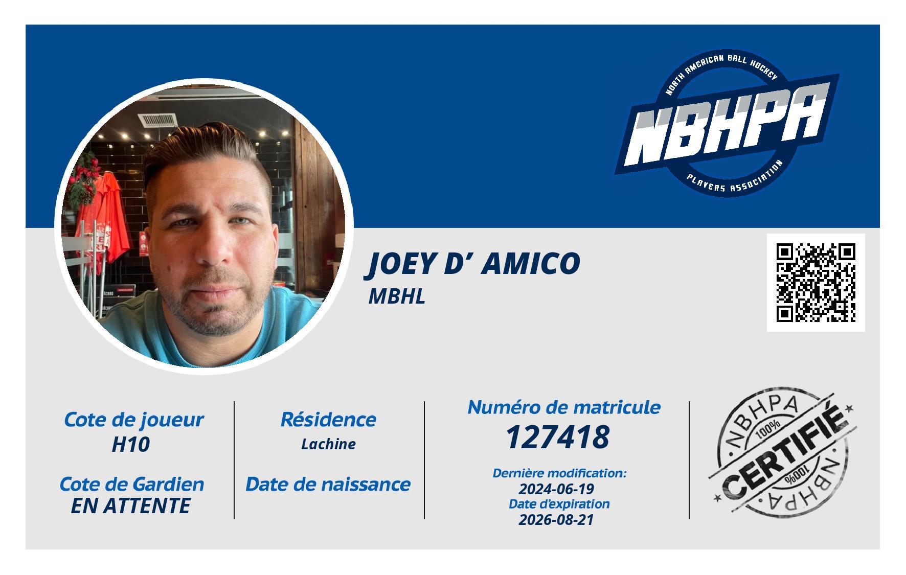 Joey D’Amico