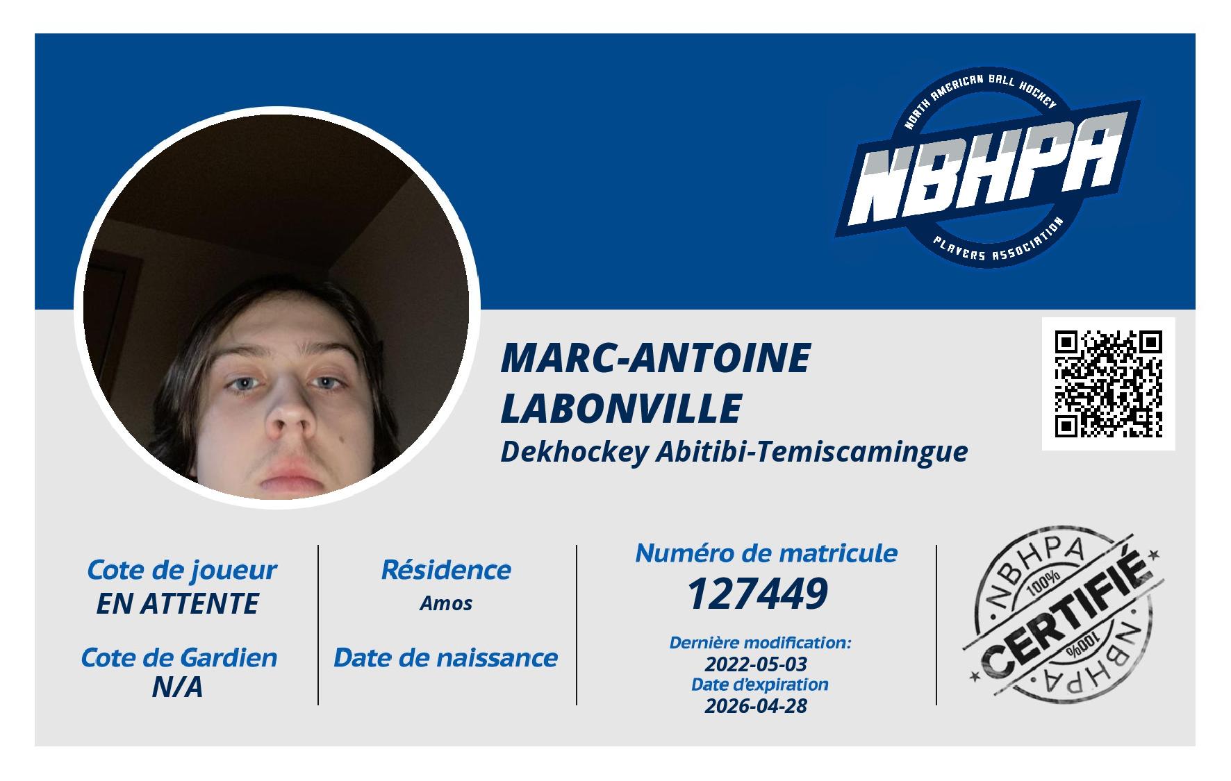 Marc-Antoine  Labonville