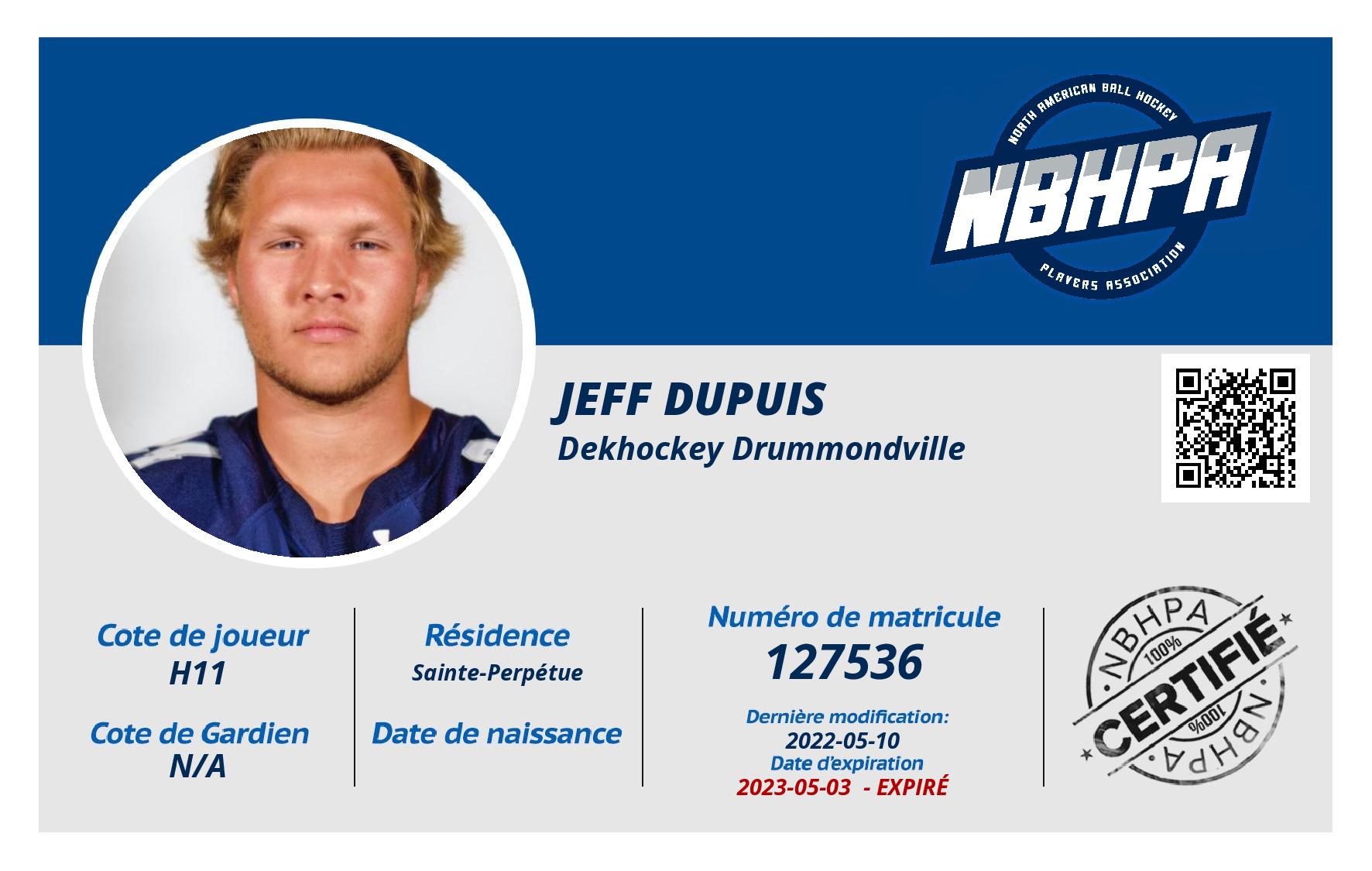 Jeff Dupuis