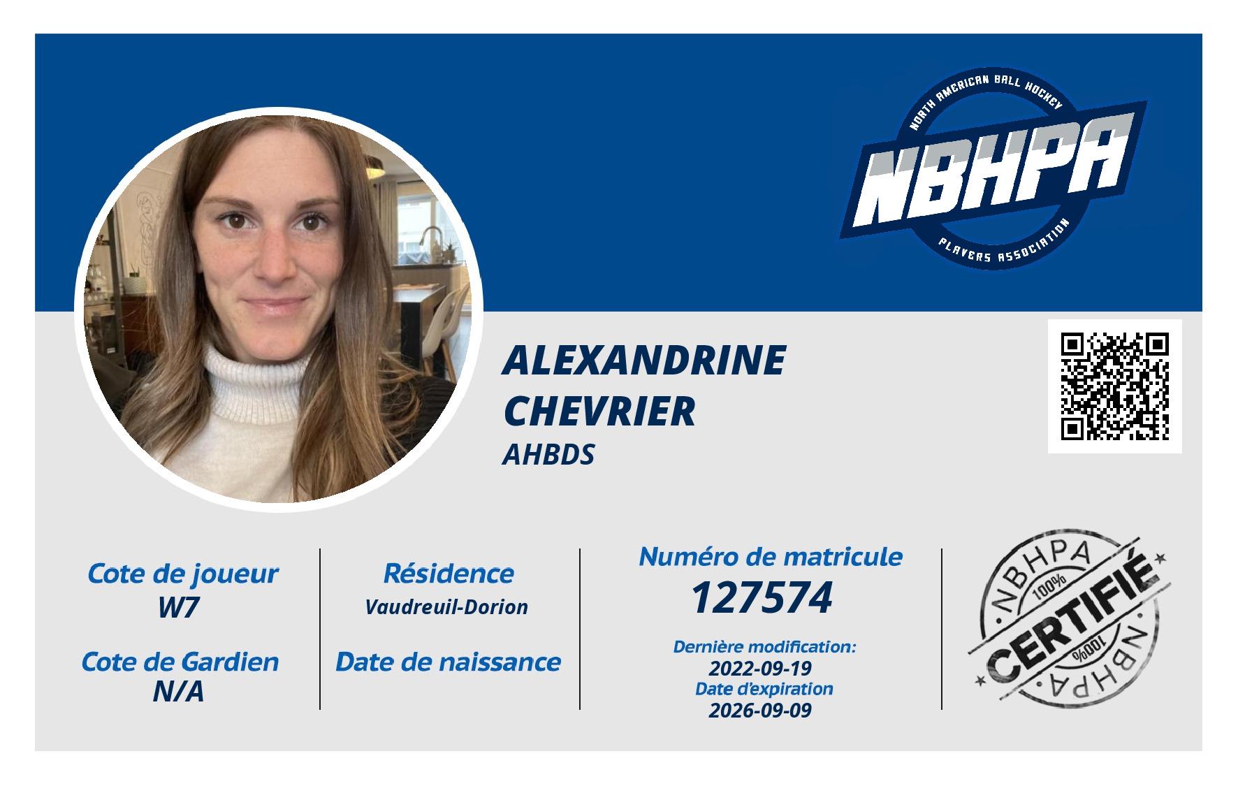 Alexandrine  Chevrier 