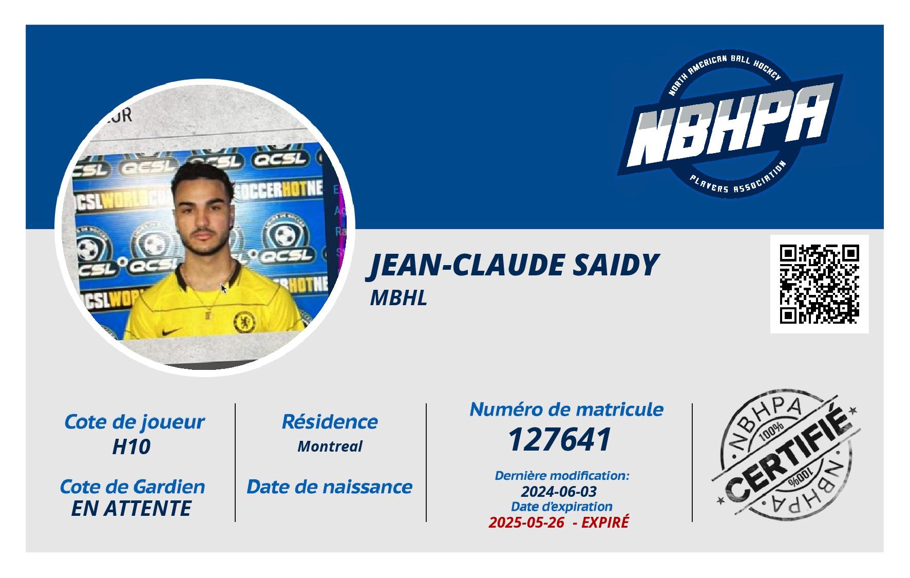 Jean-Claude Saidy