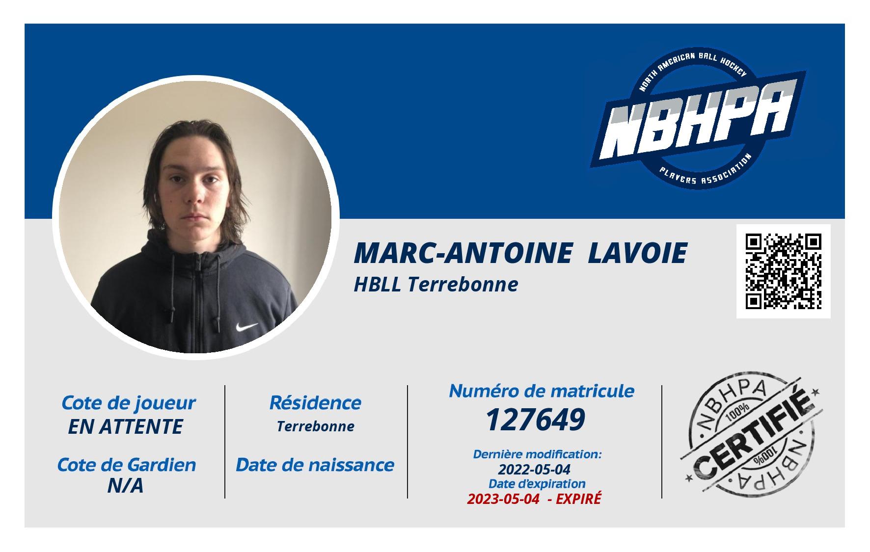 Marc-Antoine  Lavoie