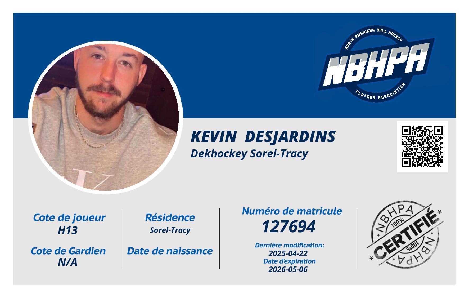 Kevin  Desjardins 