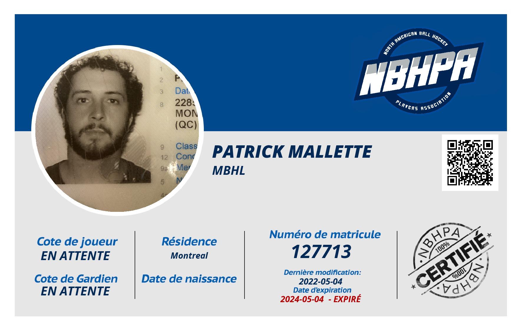 Patrick Mallette