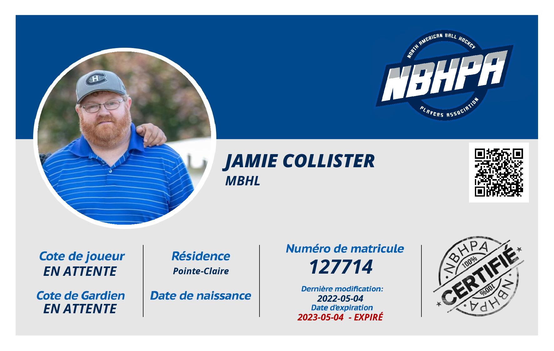 Jamie Collister