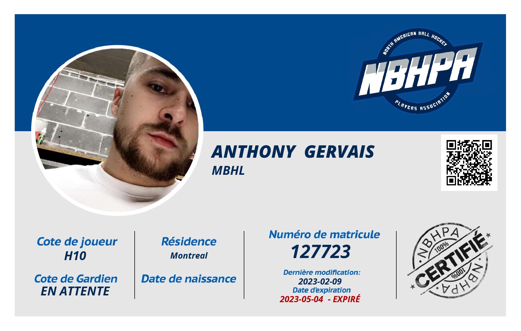 Anthony  Gervais