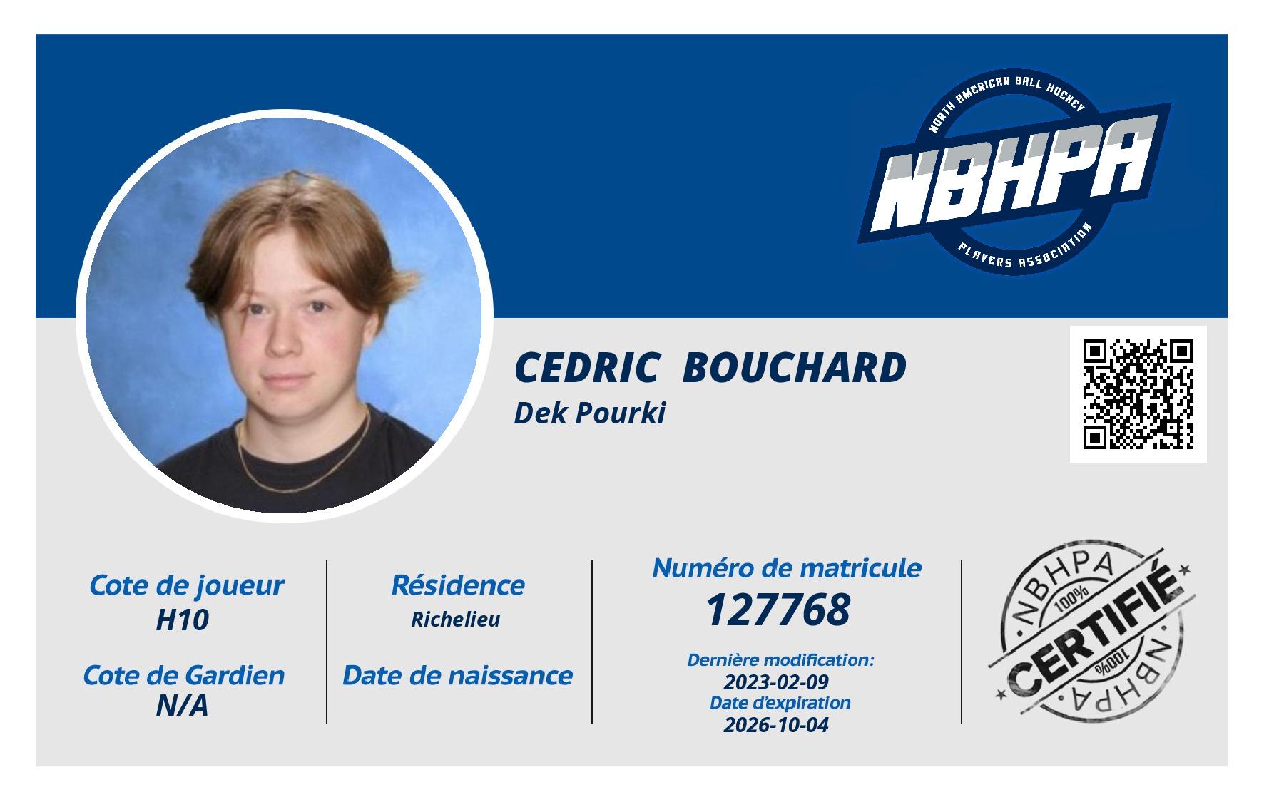 Cedric  Bouchard 