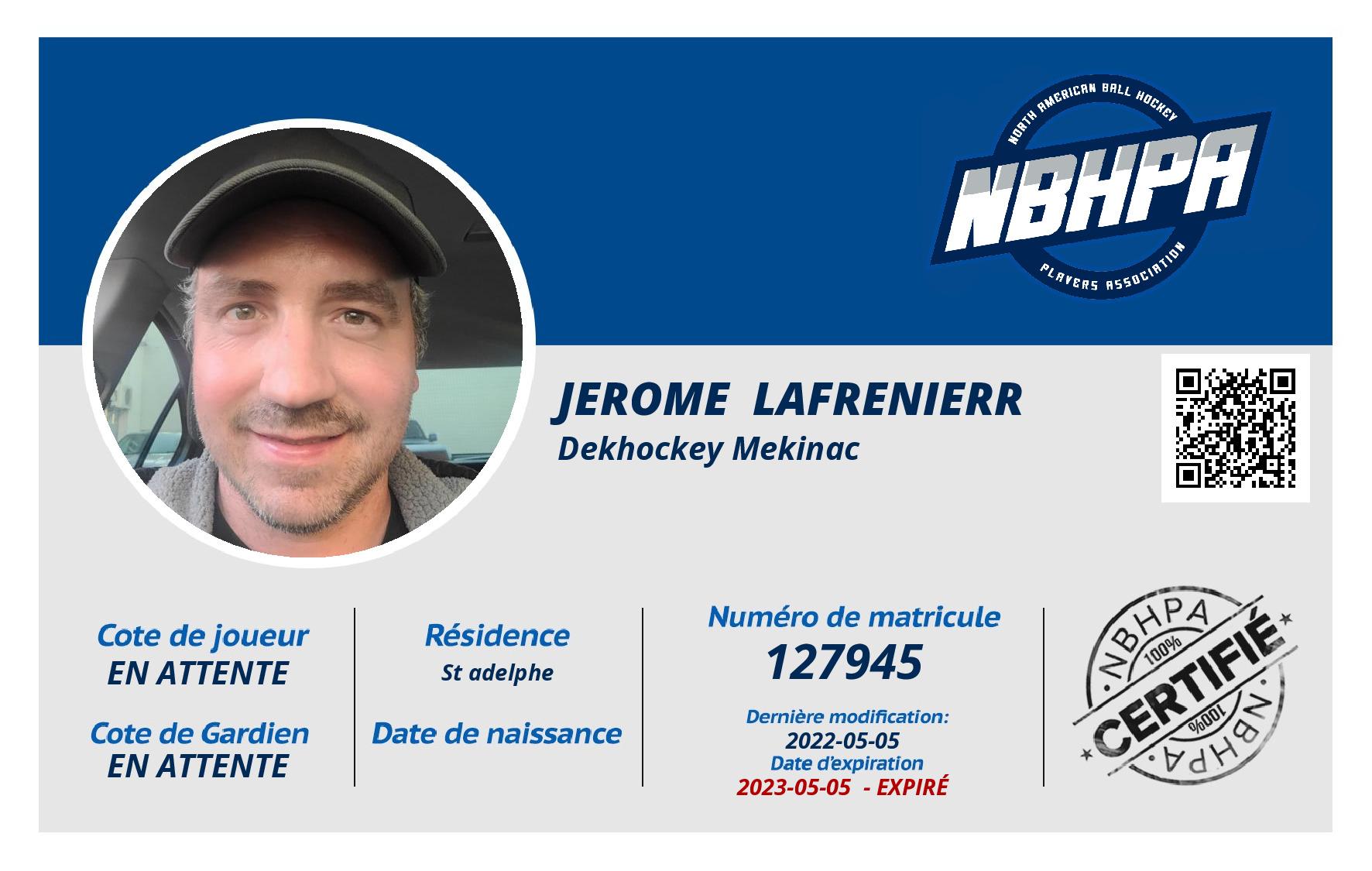 Jerome  Lafrenierr