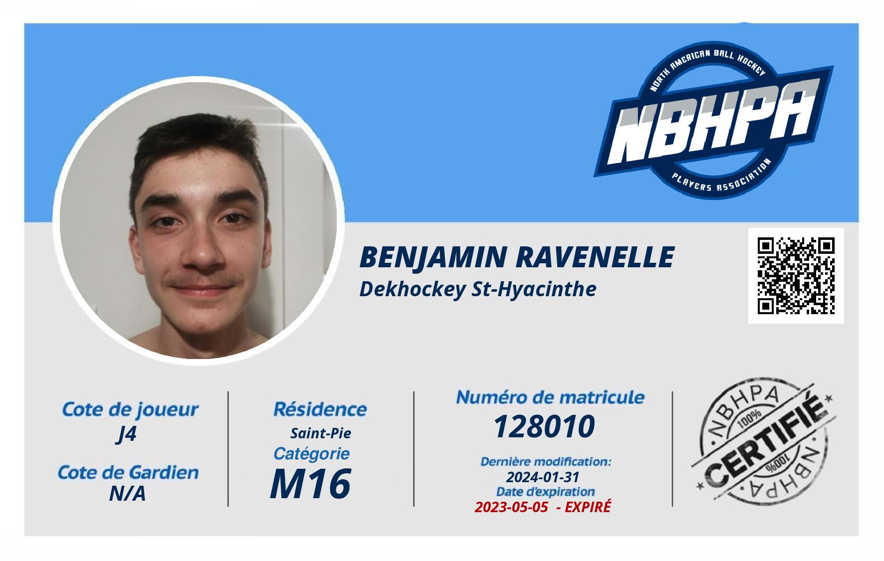 Benjamin ravenelle