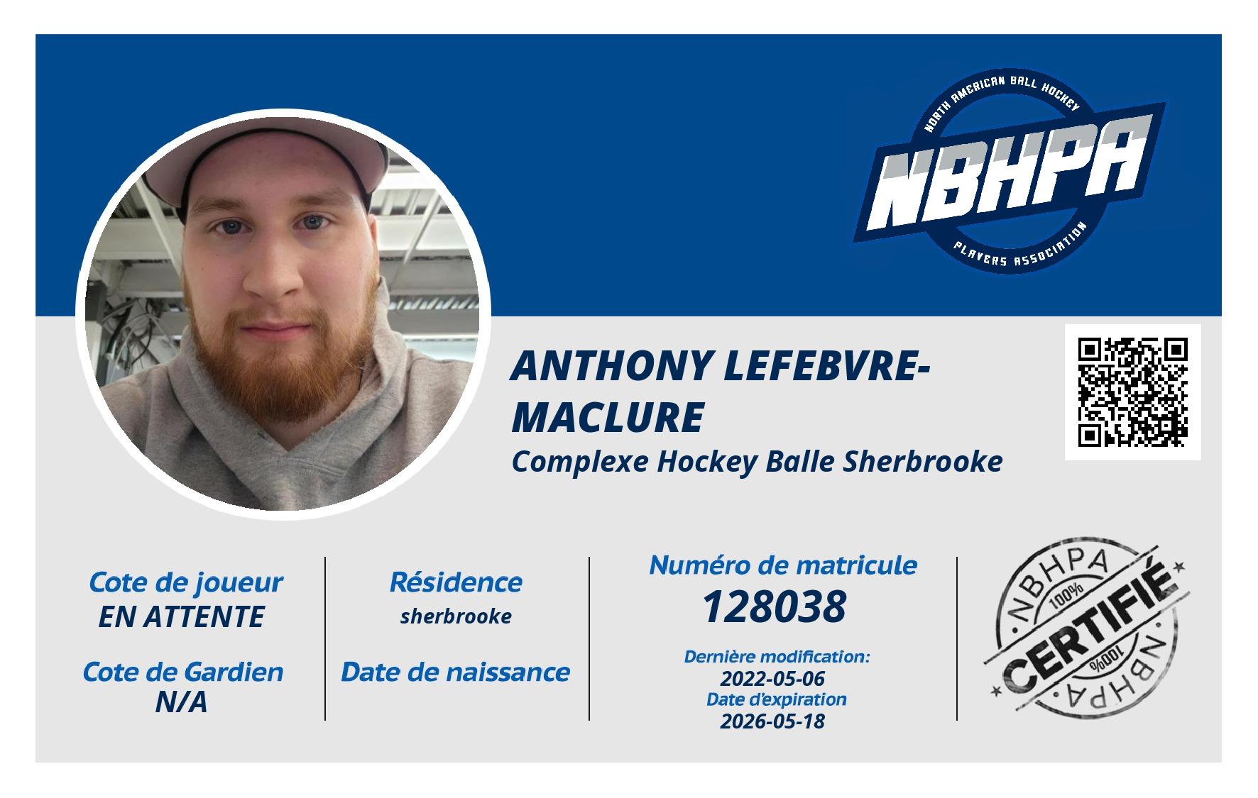 Anthony Lefebvre-Maclure