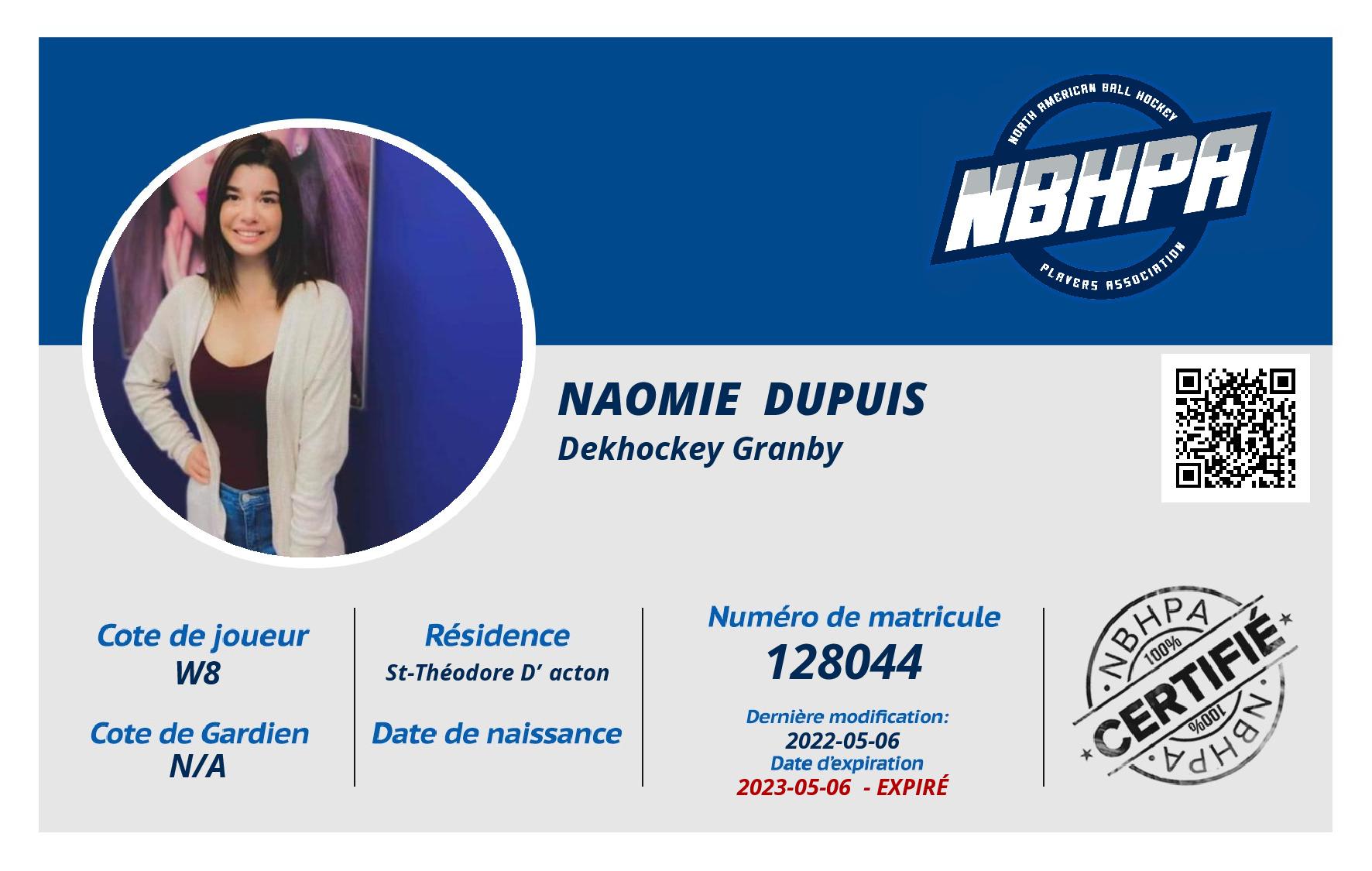 Naomie  Dupuis 