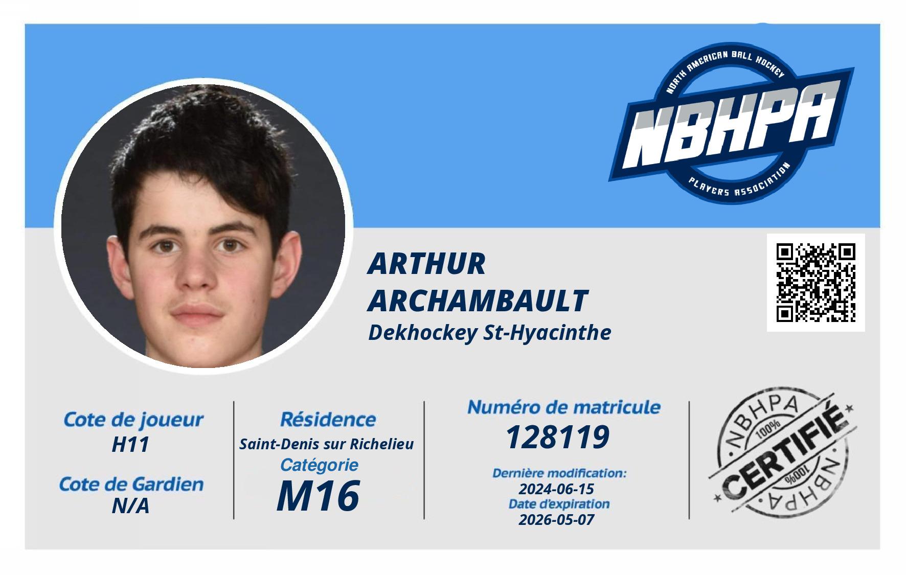 Arthur  Archambault 