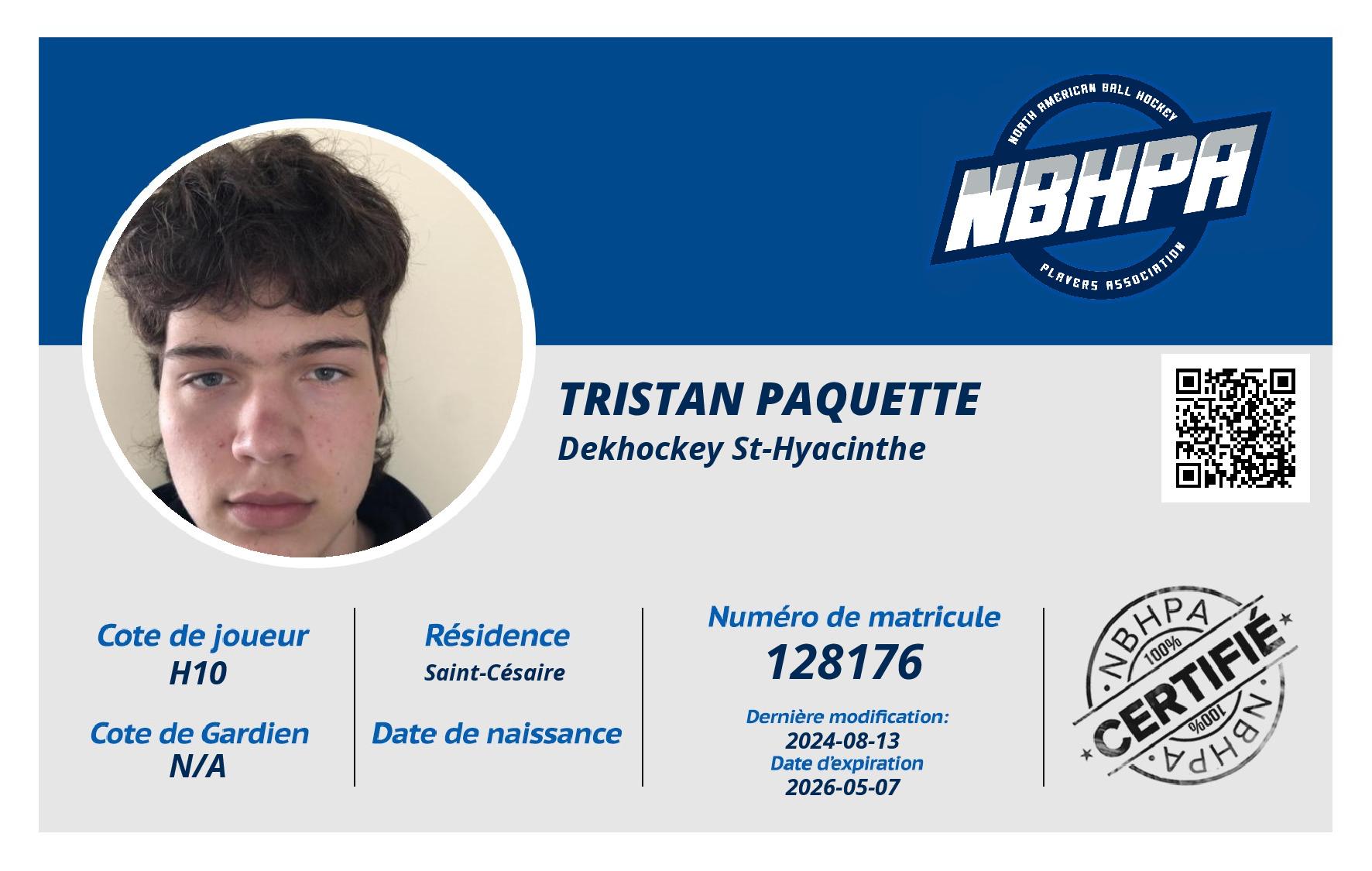 Tristan Paquette