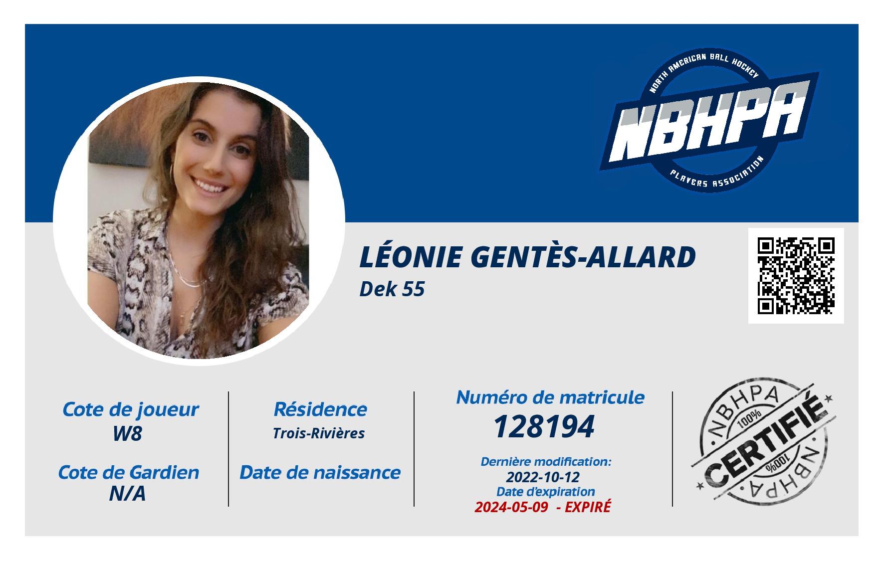 Léonie Gentès-Allard 