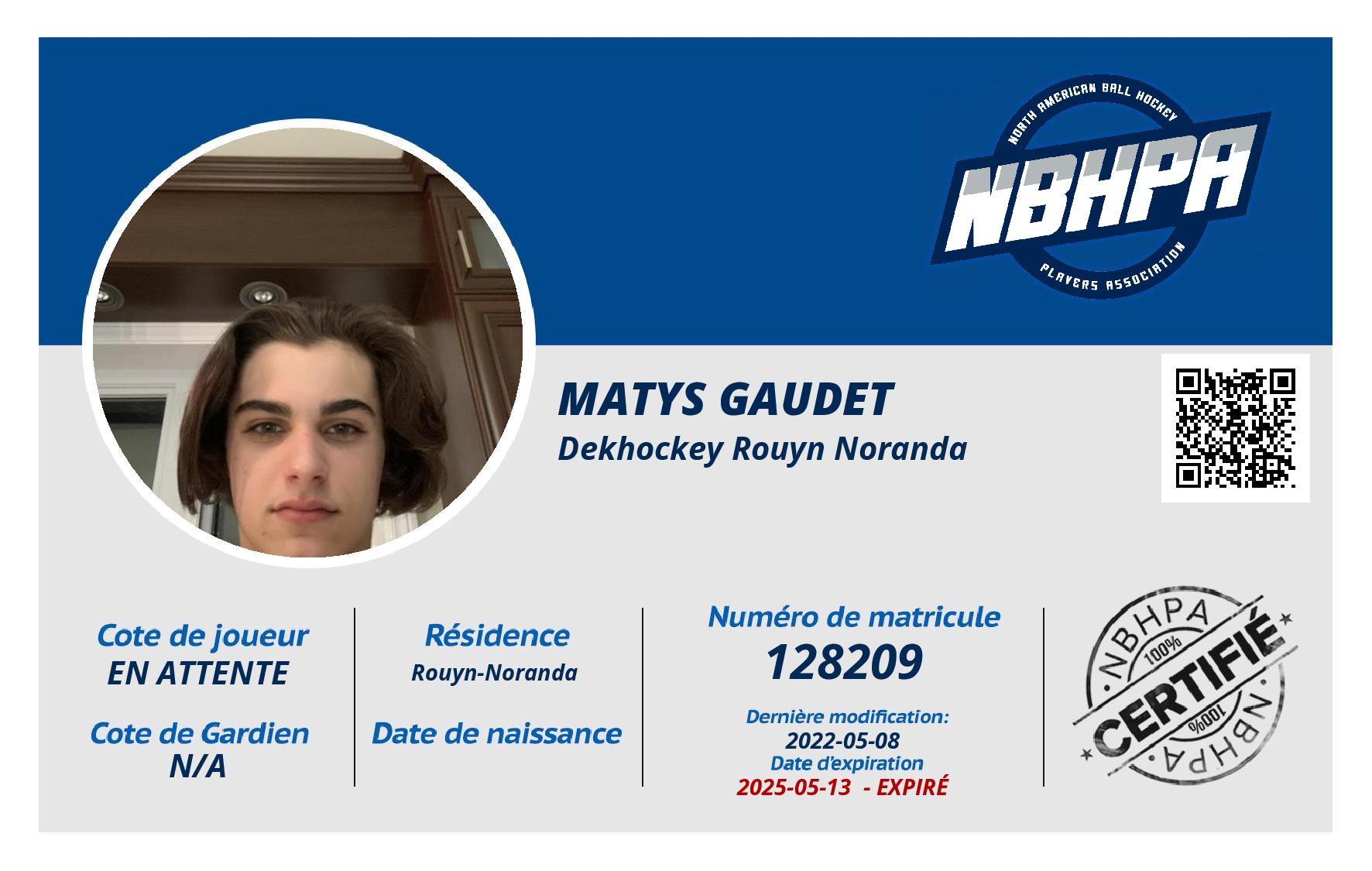 Matys Gaudet 