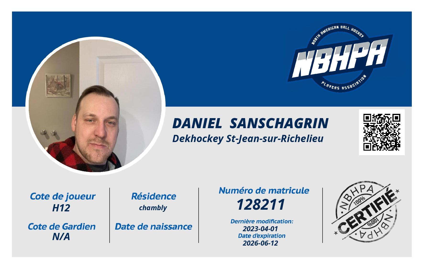 Daniel  Sanschagrin 